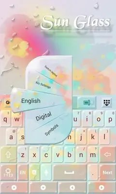 Sun Glass Keyboard android App screenshot 3